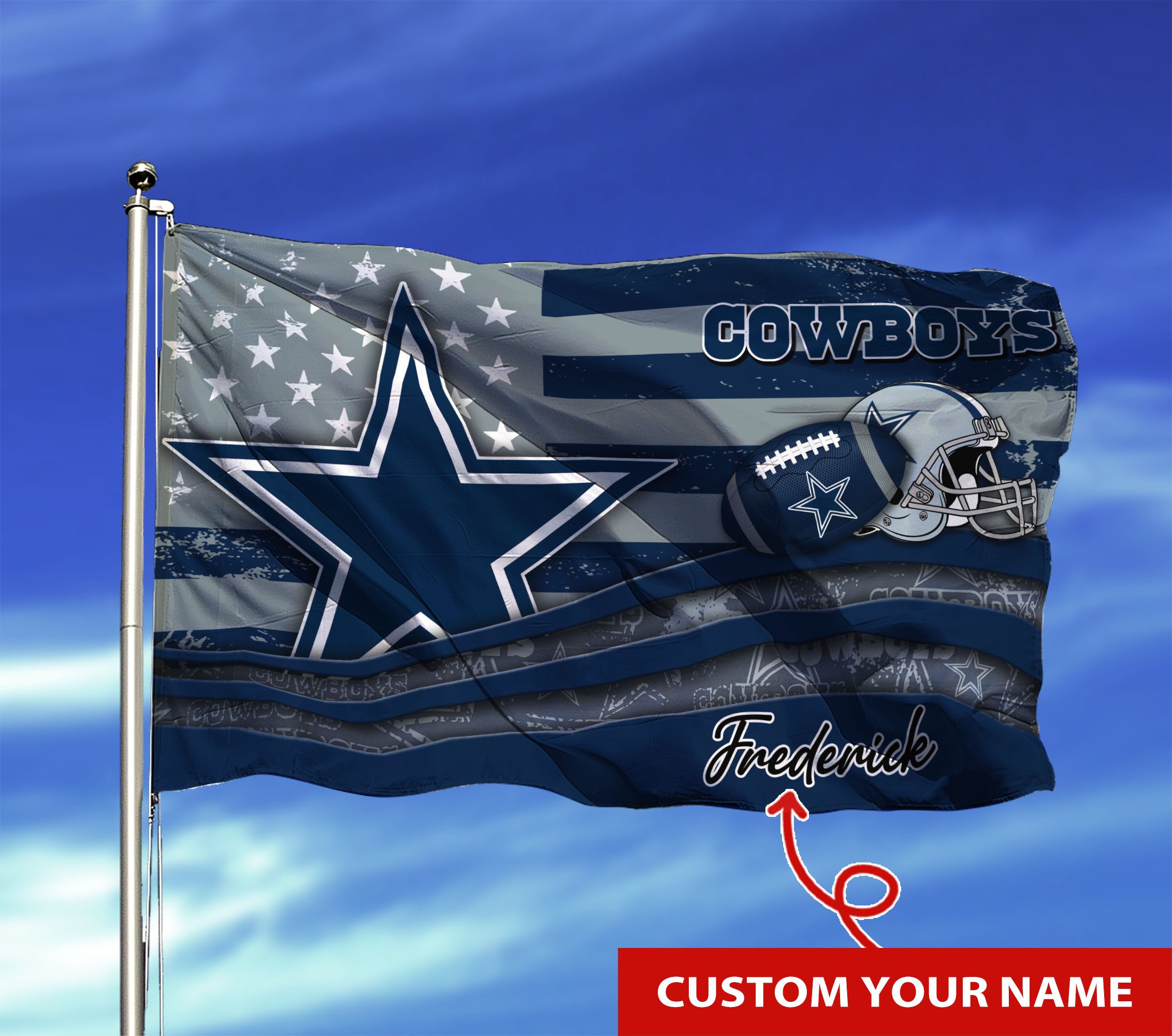 Dallas Cowboys Custom Flag3x5ft For This Season TU26897